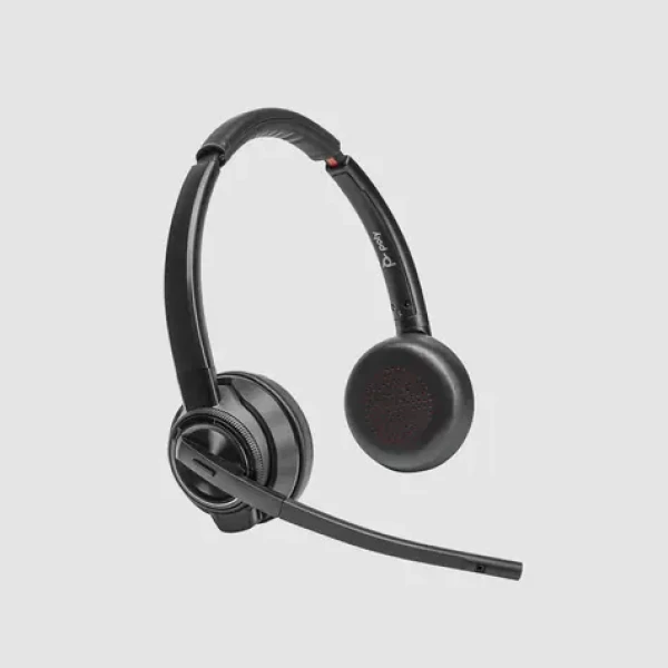 Poly Savi 8420 Office Stereo DECT čierna / Bezdrôtová náhlavná súprava / mikrofón / DECT / Bluetooth (8L5B2AA#ABB)