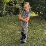 Detská kožušinová vesta so stojačikom, Pidilidi, PD1140-09, sivá - 110 | 5let
