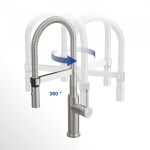 VILLEROY & BOCH VILLEROY & BOCH - Drezová batéria Villeroy &amp; Boch Steel Expert 2.0, 92800006, Matt Black 92800006