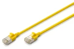 Digitus Patchkabel CAT 6A F/FTP Slim žltá / Patch kábel / RJ-45 / 1 m / LSZH (DK-1632-A-010S-Y)