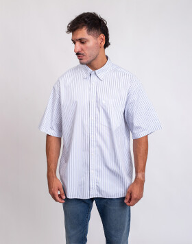 Carhartt WIP S/S Keene Shirt Keene Stripe, White L
