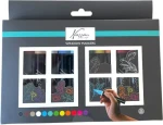 GRAFIX Kriedové fixy na okná / Kriedový fix / sada 12 farieb / obojstranný hrot 3-5 mm / zmývateľné (AR0166/GE)