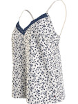 Dámsky pyžamový top WOVEN CAMI PRINT UW0UW05006 02X biely s potlačou - Tommy Hilfiger M