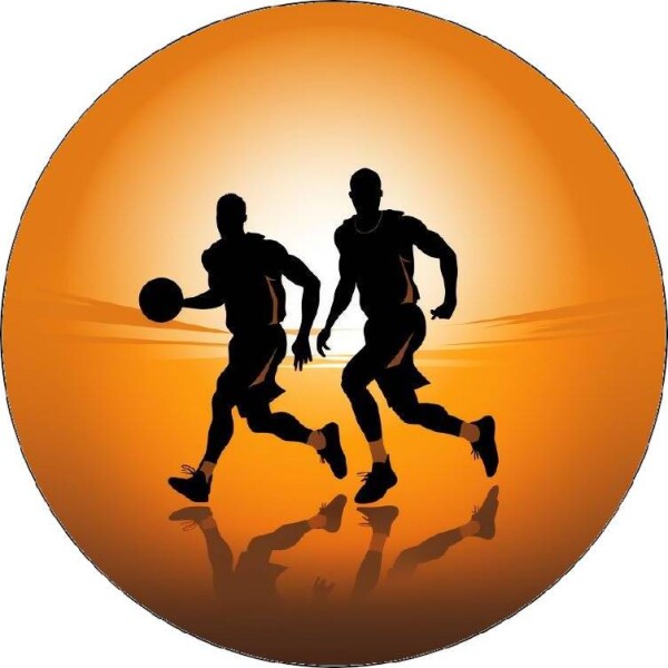 Jedlý papier hráčov basketbalu 19,5 cm - Pictu Hap - Pictu Hap