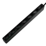 LogiLink LPS231B čierna / Predlžovací kábel / 6 zásuviek / 1,5 m / 250 V / 15 A (LPS231B)