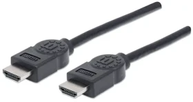 Manhattan High Speed čierna / HDMI kábel / HDMI (M) - HDMI (M) / 1,8 m / 4K 30Hz / tienený (306119)