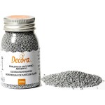 Cukrové zdobenie mini perličky 1,5 mm strieborné, 100 g - Decora