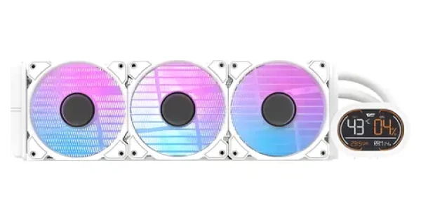 DarkFlash DH360D biela / AiO chladič CPU / 3x 120 mm / ARGB podsvietenie / 800-2000 RPM / 30 dB / Intel + AMD (DH360D White v2)