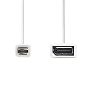 Nedis Redukcia Mini DisplayPort - DisplayPort biela / Redukcia / DisplayPort 1.2 / 21,6 Gbps / 0,2 m (CCGB37450WT02)