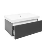 Kúpeľňová skrinka s umývadlom SAT Feel 80x30x46 cm antracit mat SATFEEL80ANTU1 SATFEEL80ANTU1