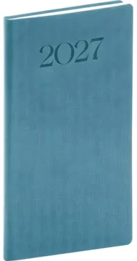 NOTIQUE Biella 2027 modrý / Vreckový diár / 9 x 15,5 cm