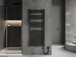 MEXEN/S - Plutón radiátor + vykurovacia tyč 1450 x 600 mm, 900 W, čierna W106-1450-600-2900-70