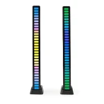 Nedis Herné RGB svetlo čierna / Herné svetlo / napájanie z batérie / 32 farieb / zvukovo reaktívny (GALDP110BK)