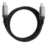 ADATA magnetický kábel USB-C čierna / Kábel / USB-C - USB-C / 100W PD / 10Gbps / 1m (CACCU3-100W-100AN-BK)