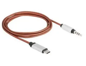 DeLock AUX kábel USB-C - jack 3,5mm 4pin / Kábel / 1,2m (81288)