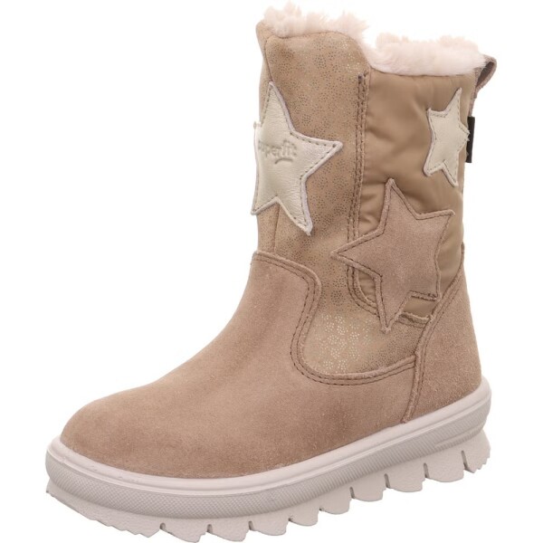 Dievčenské zimné topánky FLAVIA Brown/Gold GTX Superfit 1-000219-3000 - 32