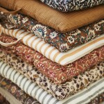 MADAM STOLTZ Bavlnený matrac Sugar Almond Striped 60 × 100 cm