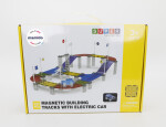 Mamido Mamido Magnetická stavebnica pretekárska dráha s elektrickým autíčkom 137 dielov MT1465