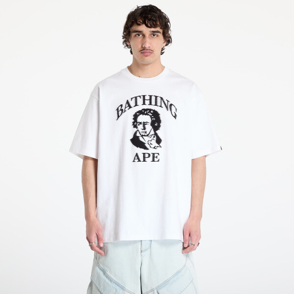 Tričko A BATHING APE Beethoven Graphic Relaxed Fit Tee White L
