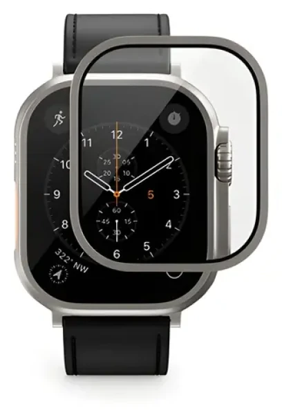 Epico UNUM SapphireShield strieborná / Ochranné sklo / pre Apple Watch Ultra 49mm / Syntetický zafír / Titanový rámček (73812151300006)