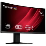 Viewsonic VG3419C LED monitor 86.4 cm (34 palca) En.trieda 2021 3440 1440 Pixel UWQHD 3.5 ms HDMI Display