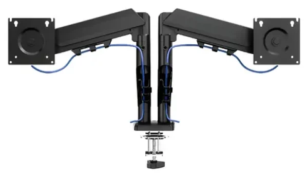 Tracer Double Armflex čierna / Stolný držiak monitora a notebooku / VESA 100x100 / 13-32" / nosnosť 18 kg (TRAUCH47660)