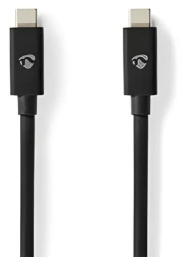 Nedis USB4 Gen 3x2 / Kábel USB-C - USB-C / 240 W / 8K 60Hz / 40 Gbps / 1 m (CCGP66040BK10)