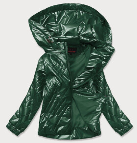Zelená dámská lesklá bunda model 16149239 6&8 Fashion Barva: odcienie zieleni, Velikost:
