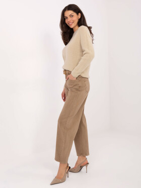 Dámske džínsové nohavice J1571 6.08 brown - FPrice L