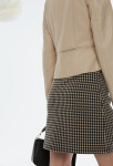Elegantná kožená bunda JAC0400 beige - Monnari 36