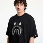 Tričko A BATHING APE Chain Stitch Shark Relaxed Fit Tee UNISEX Black XL