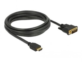 DeLock Kábel HDMI - DVI 24+1 3M / obojsmerný (85655)