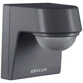 ESYLUX EM10025365 montáž na stenu, na omietku senzor pohybu 200 ° sivá IP55, IK07; EM10025365