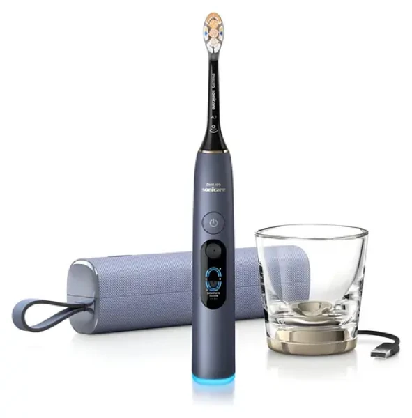 Philips HX9813/98 modrá / Elektrická zubná kefka / Bluetooth / výdrž batérie 336 h / nabíjačka v balení (HX9813/98)