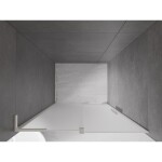 MEXEN/S - Velar L posuvné sprchové dvere 120, dekor, nikel kartáčovaný 871-120-003-31-97