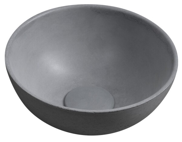SAPHO - MINOR betónové umývadlo na dosku, priemer 26cm, šedá mat MR26017