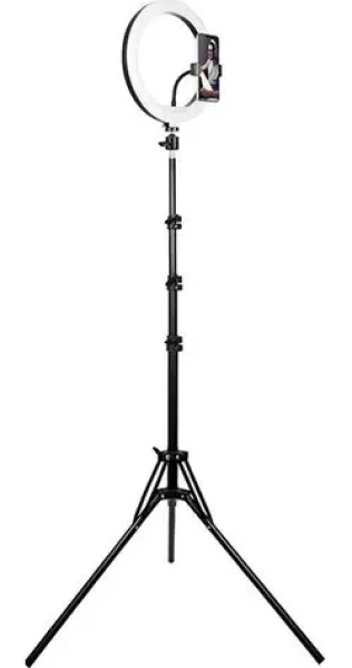 Tracer Ring 30 cm / Prstencové LED svetlo / statív 210 cm / 160 LED / 2700-7000 K / 600-1300 lm (TRAOSW46745)