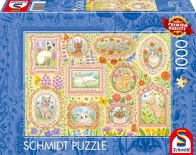 Schmidt Puzzle Ušľachtilé mačky v kvetoch