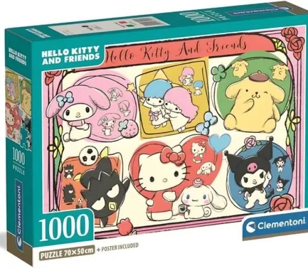 Clementoni Puzzle Hello Kitty a priatelia: Roztomilá koláž