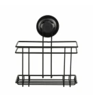 Compactor Bestlock Malá polička do kúpeľne čierna / bez vŕtania / až 6kg (RAN9776)