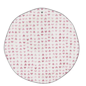 Bastion Collections Keramický tanier Rose Hearts All Over Ø 23 cm