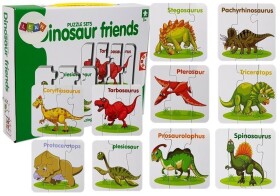 Mamido Vzdelávacie puzzle Anglickí dinosaury 10 spojení