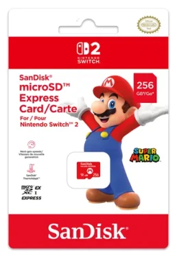 SanDisk Nintendo Switch 2 microSDXC Express 256GB červená / Pamäťová karta / čítanie: 880 MB/s (10016157)