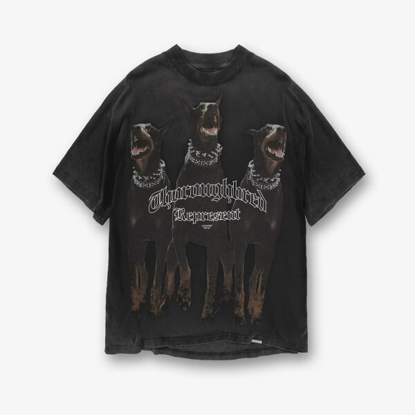 Tričko REPRESENT Thoroughbred T-Shirt Vintage Black XL