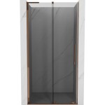 MEXEN/S - Velar L posuvné sprchové dvere 90, grafit, ružové zlato 871-090-003-41-60