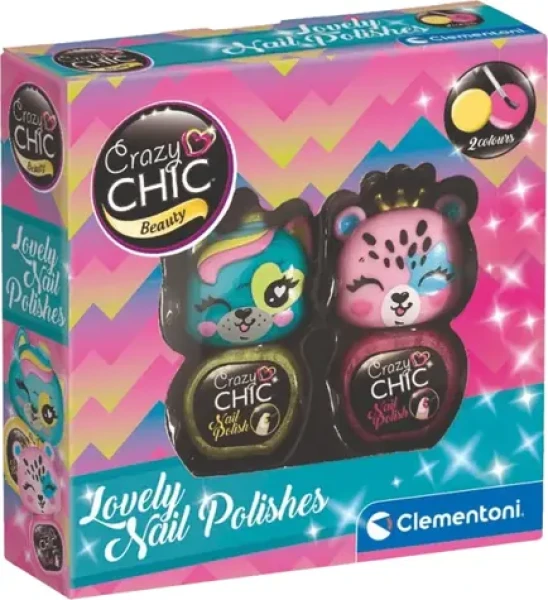 Clementoni Crazy CHIC Beauty: Sada lakov na nechty 3/od 6 rokov