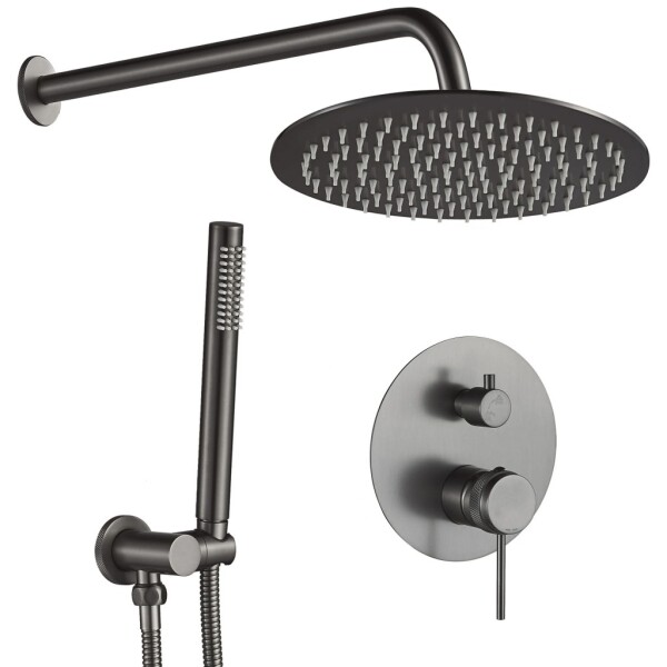 REA - Podomietková sprchová sada Lungo Grip Gun Grey + BOX REA-P8958