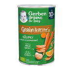 GERBER Organic chrumky s mrkvou a pomarančom 35 g