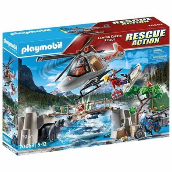 Playmobil® Action 70663 Nasadenie helikoptéry v kaňone