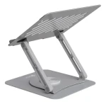 C-tech Quallis NTS-200 / Stojan na notebook / do 15,6" / 360° rotácia / nastaviteľná výška / hliník (NTS-200)
